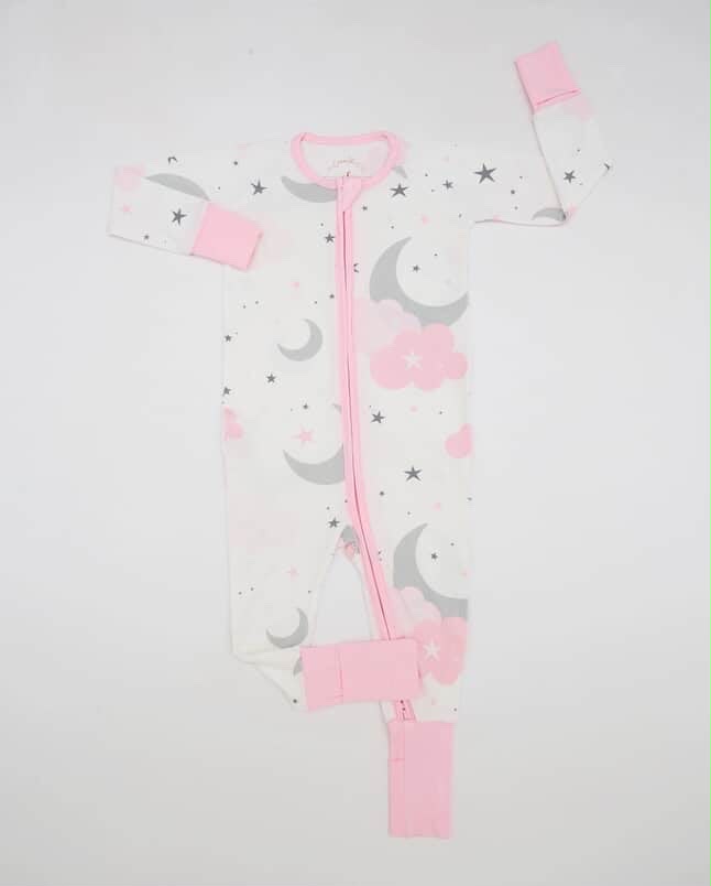 Moon & Blossom Zip Romper